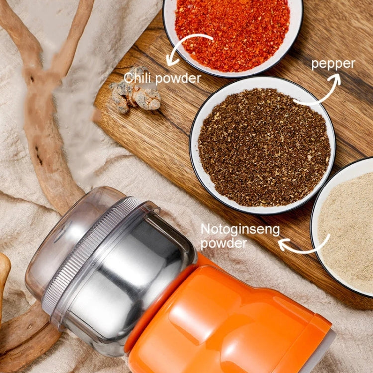Household Coffee Grain Grinding Machine Crusher Grinder, Spec: UK Plug(Orange)
