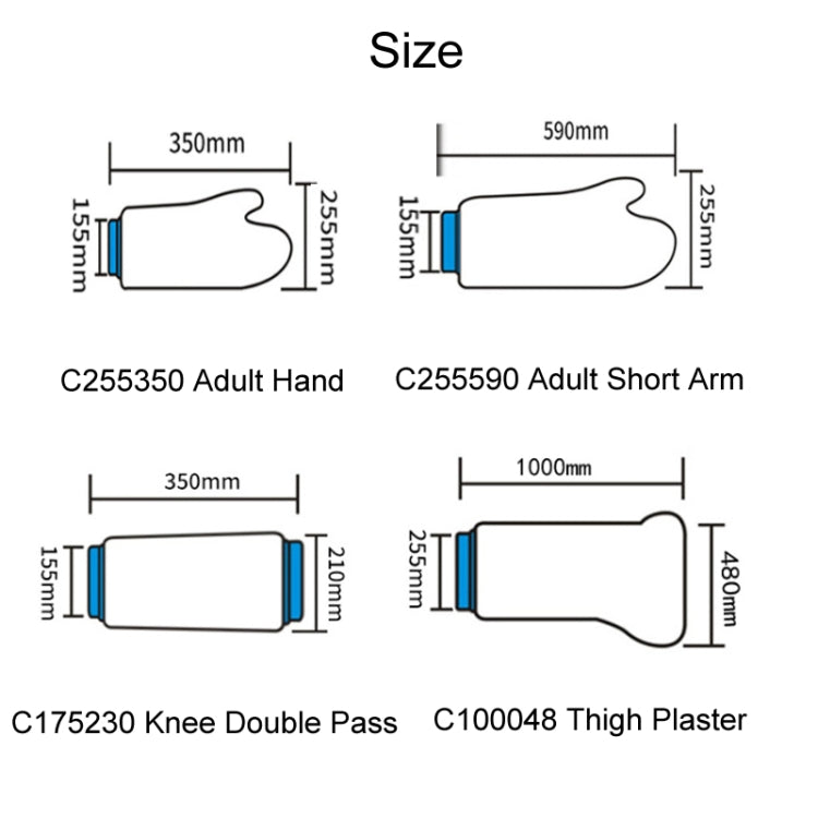 Fracture Waterproof Plaster Postoperative Bathing Protection, Model: C100048 Thigh Plaster