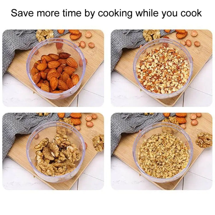 Household Dried Fruit Peanut Crusher Kitchen Hand Crank Nut Pulverizer(White)