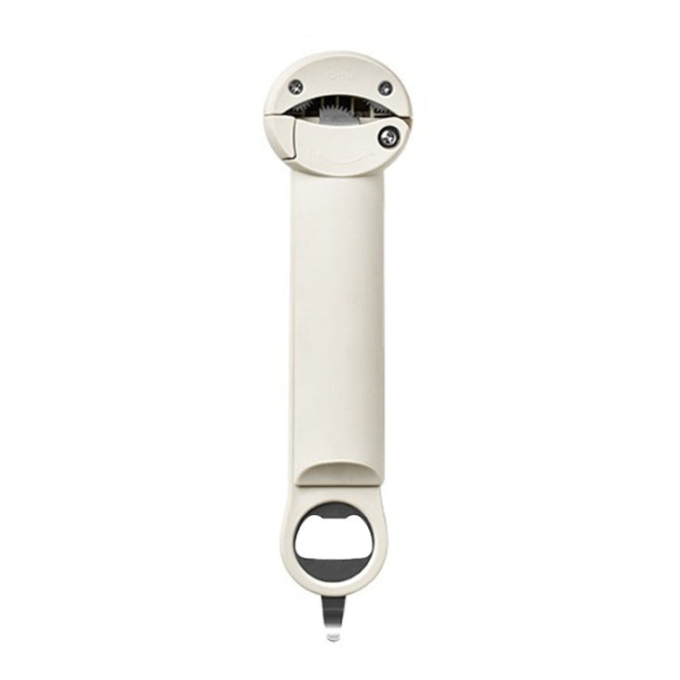 Multifunctional Beer And Beverage Bottle Opener Magnetic Telescopic Cans And Caps Driver(Gray White)