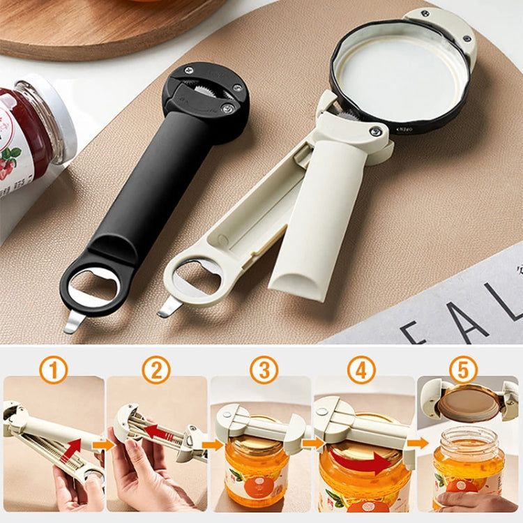 Multifunctional Beer And Beverage Bottle Opener Magnetic Telescopic Cans And Caps Driver(Blue)