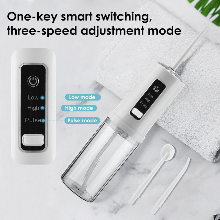 Portable Storable Tooth Flosser Smart Teeth Cleaning Instrument Household Teeth Cleaner With 4pcs Nozzles