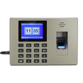 Fingerprint Recognition Voice Broadcast Smart Report Generation Attendance Machine, Model: Gold UK Plug