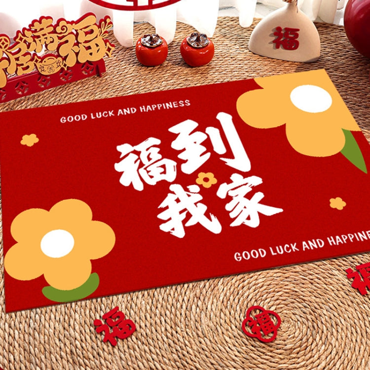 50x80cm Festive Entrance Door Mats New Home Layout Floor Mats(Blessing to My House)