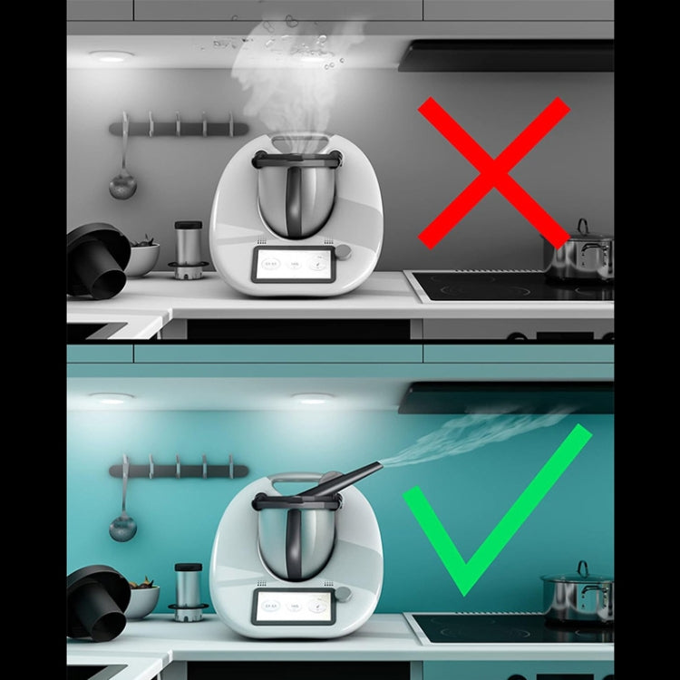 For Thermomix TM6 TM5 Anti-Splash Steam Release Cap Air Guide(Grey)