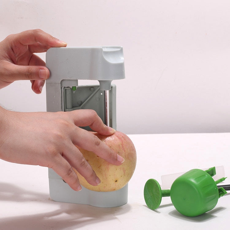 Multifunctional Slicer Peeler Fruit and Vegetable Cutter Kitchen Tool(White and Green)