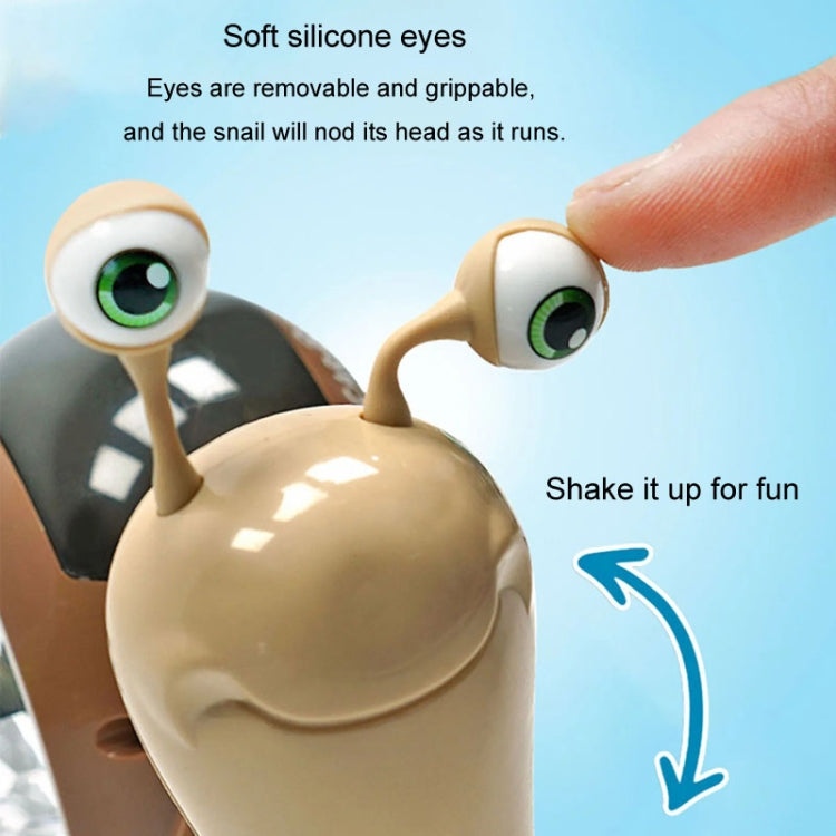 Children Electrical Crawling Snail Toys Sound And Light Projection Snail Fun Toys(Green)