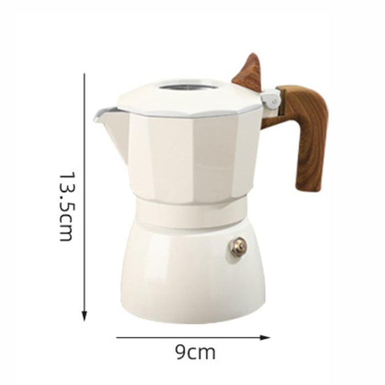 100ml Dual Valve Mocha Pot Espresso Machine Outdoor Coffee Brewing Pot Extraction Tool(Black)