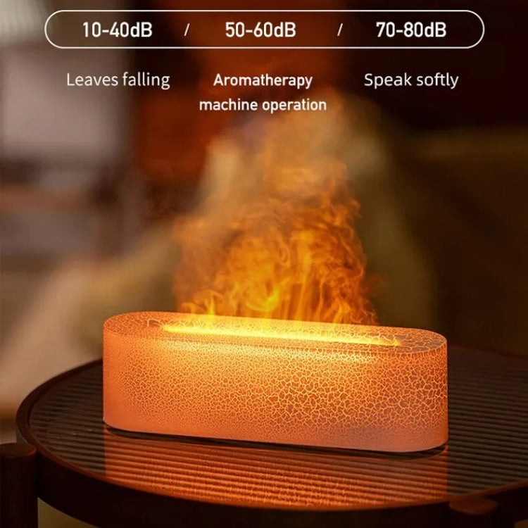 Lava Flame Aromatherapy Machine Air Atomizing Humidifier With Colorful Light, Model: DQ709 PRO  Black