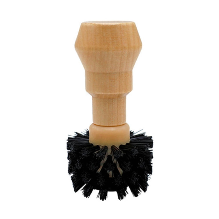 Small Coffee Powder Cleaning Brush Coffee Machine Brewing Heading Sweeping Brooch(Black)