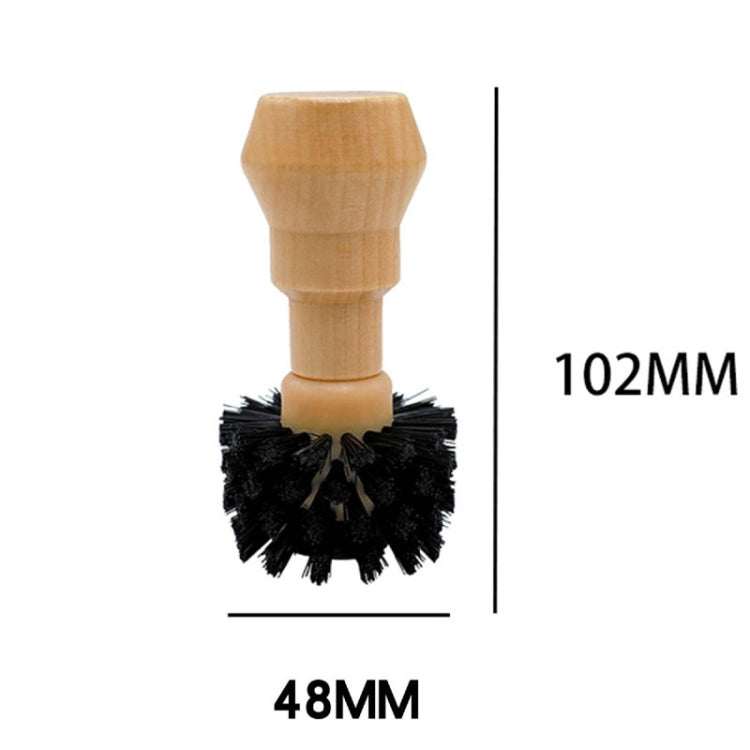 Small Coffee Powder Cleaning Brush Coffee Machine Brewing Heading Sweeping Brooch(Black)