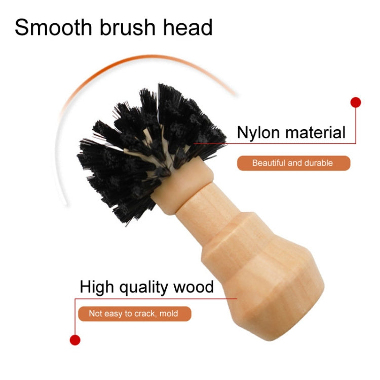 Small Coffee Powder Cleaning Brush Coffee Machine Brewing Heading Sweeping Brooch(Black)