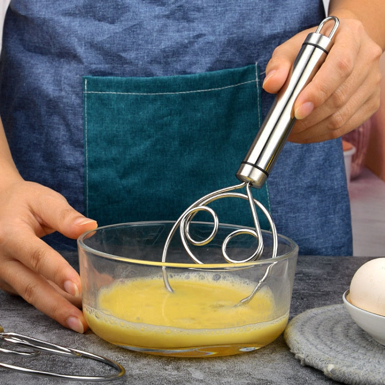 Stainless Steel Flour Mixer Flour And Egg Beaters Noodle Making Tools, Specification: Double Circle