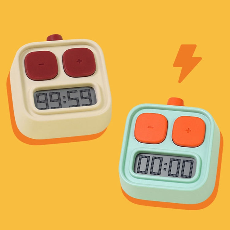 H-C-06 Robot Kitchen Timer Children Time Management Running Exercise Timer(Yellow)