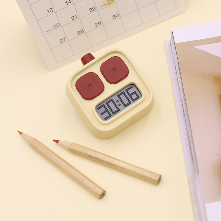 H-C-06 Robot Kitchen Timer Children Time Management Running Exercise Timer(Yellow)