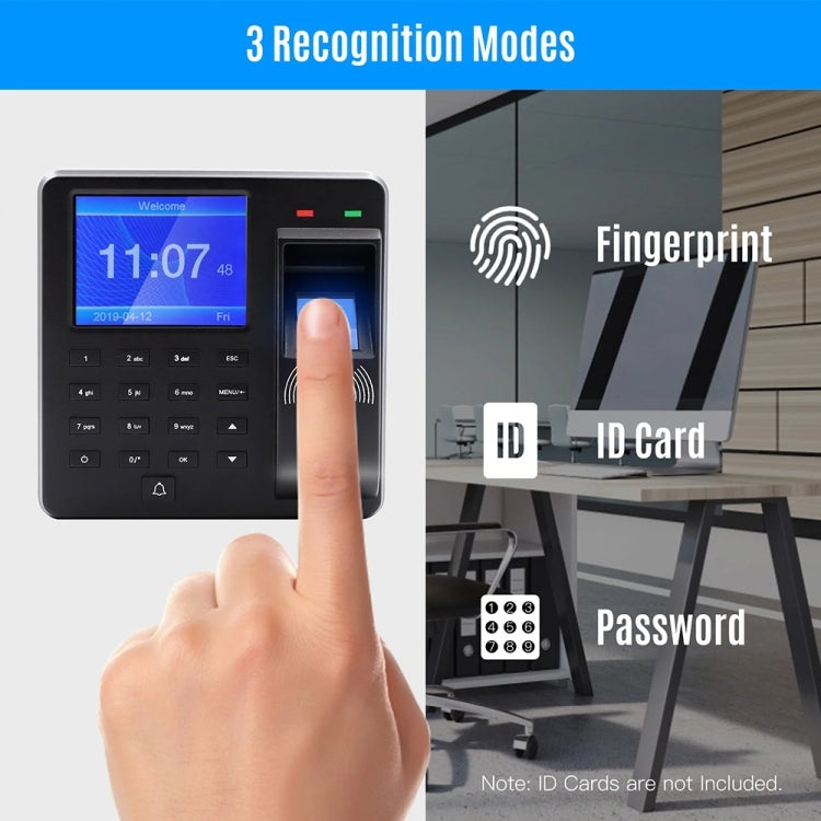 M10 Smart ID Card Recognition Fingerprint Access Control All-in-one Attendance Machine(English Version)
