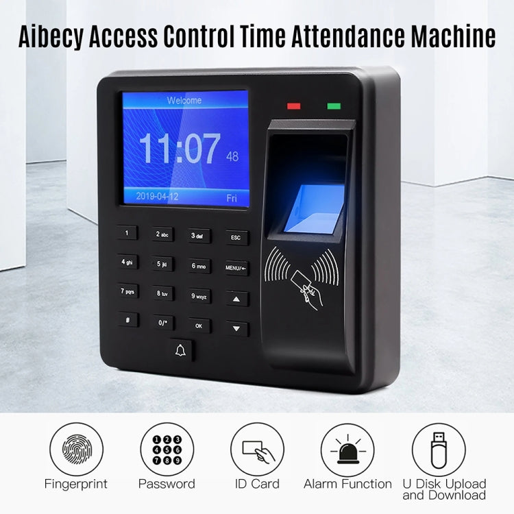 M10 Smart ID Card Recognition Fingerprint Access Control All-in-one Attendance Machine(English Version)