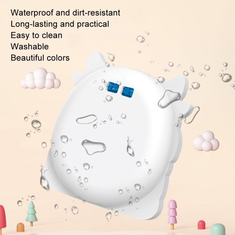 For Tamagotchi Uni (2023) Pet Game Console Silicone Protective Case(White Cow)