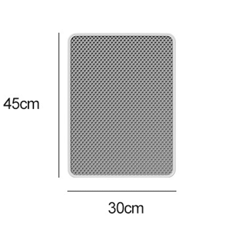 45 x 30cm Filtering And Splash-Proof Litter Mat Pet Double Layer EVA Bedding Pads(Black)