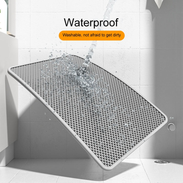 45 x 30cm Filtering And Splash-Proof Litter Mat Pet Double Layer EVA Bedding Pads(Black)