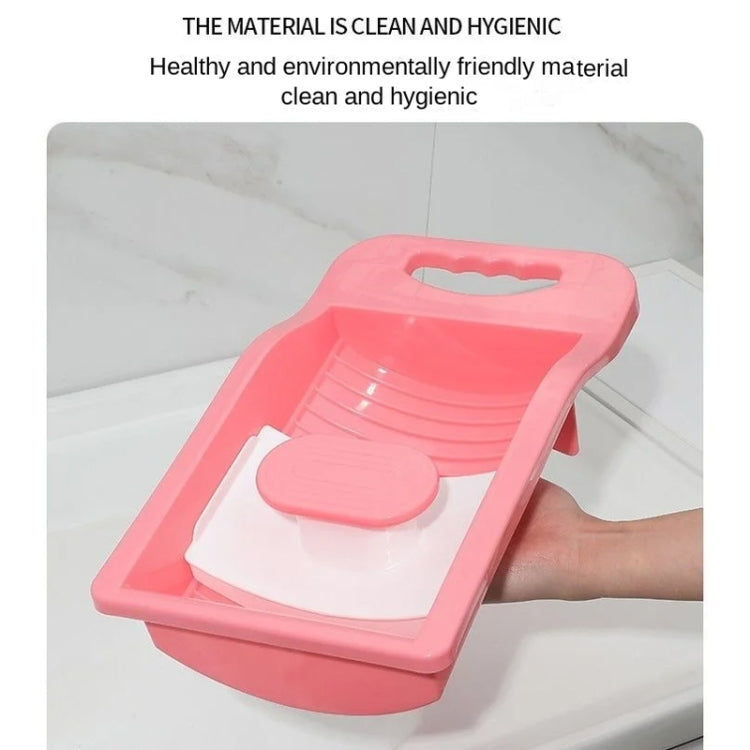Hand-operated Socks Underwear Washing Board Manual Washboard(Blue)