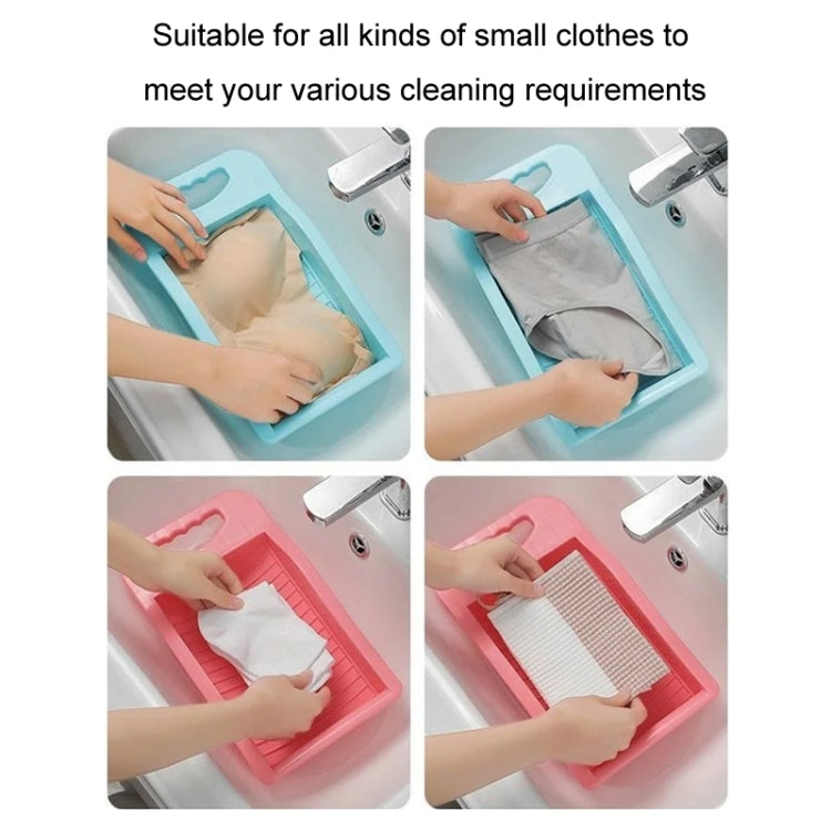 Hand-operated Socks Underwear Washing Board Manual Washboard(Pink)