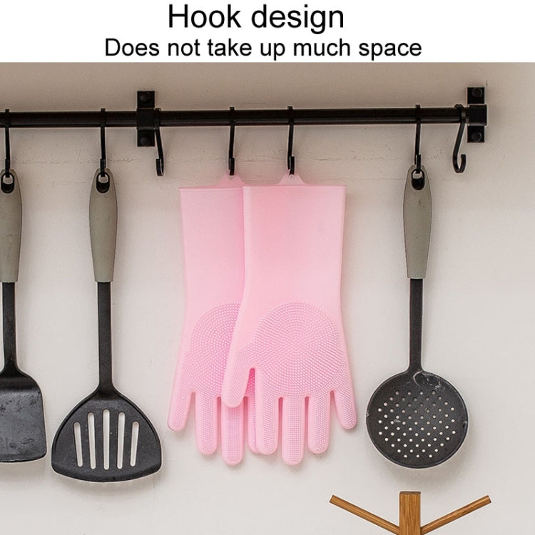 Kitchen Silicone Dishwash Gloves Male And Female Household Chores Cleaning Mitts, Size: 160g(Green)