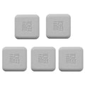 5pcs Doorknob Silent Anti-Collision Pad Living Room Bedroom Door Closing Cushion Silicone Protective Pad(Gray)