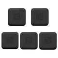 5pcs Doorknob Silent Anti-Collision Pad Living Room Bedroom Door Closing Cushion Silicone Protective Pad(Black)
