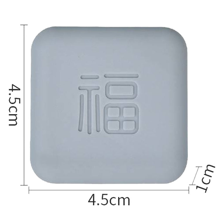5pcs Doorknob Silent Anti-Collision Pad Living Room Bedroom Door Closing Cushion Silicone Protective Pad(Black)