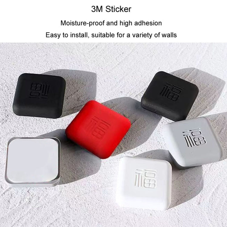 5pcs Doorknob Silent Anti-Collision Pad Living Room Bedroom Door Closing Cushion Silicone Protective Pad(Black)