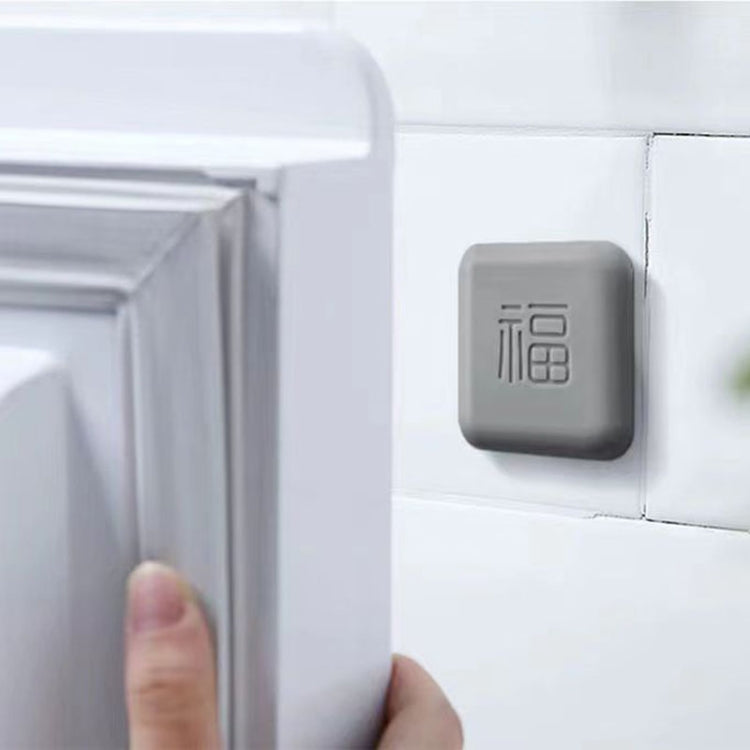 5pcs Doorknob Silent Anti-Collision Pad Living Room Bedroom Door Closing Cushion Silicone Protective Pad(Black)