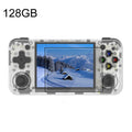 ANBERNIC RG35XX H Handheld Game Console 3.5 Inch IPS Screen Linux System 64GB+128GB(Transparent White)