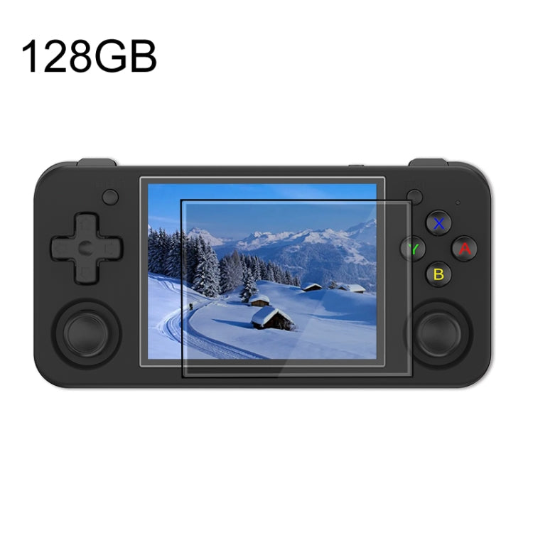ANBERNIC RG35XX H Handheld Game Console 3.5 Inch IPS Screen Linux System 64GB+128GB(Black)