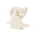 Anti Dirty Handle Toilet Lid Lifter Bathroom Bidet Seat Lifting Lid Kit(Milk White)