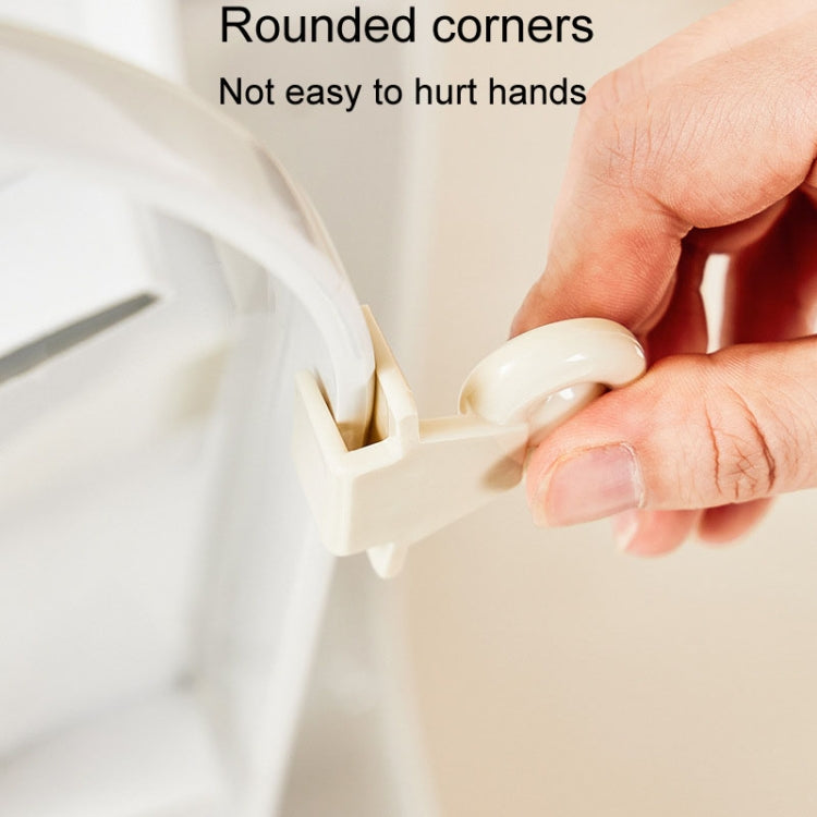 Anti Dirty Handle Toilet Lid Lifter Bathroom Bidet Seat Lifting Lid Kit(Milk White)