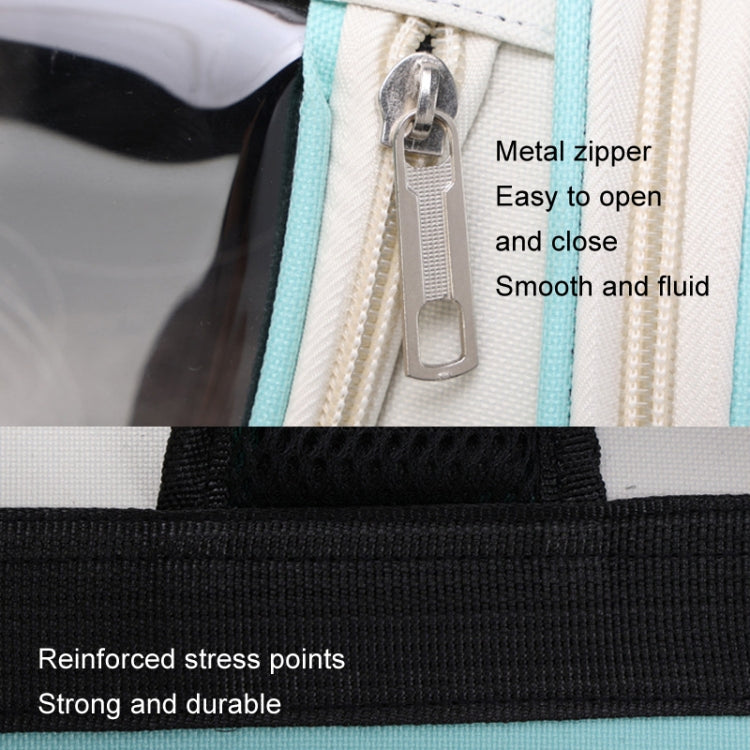 Breathable Cat Backpack Foldable Outdoor Portable Pet Bag(Model 2 Green)