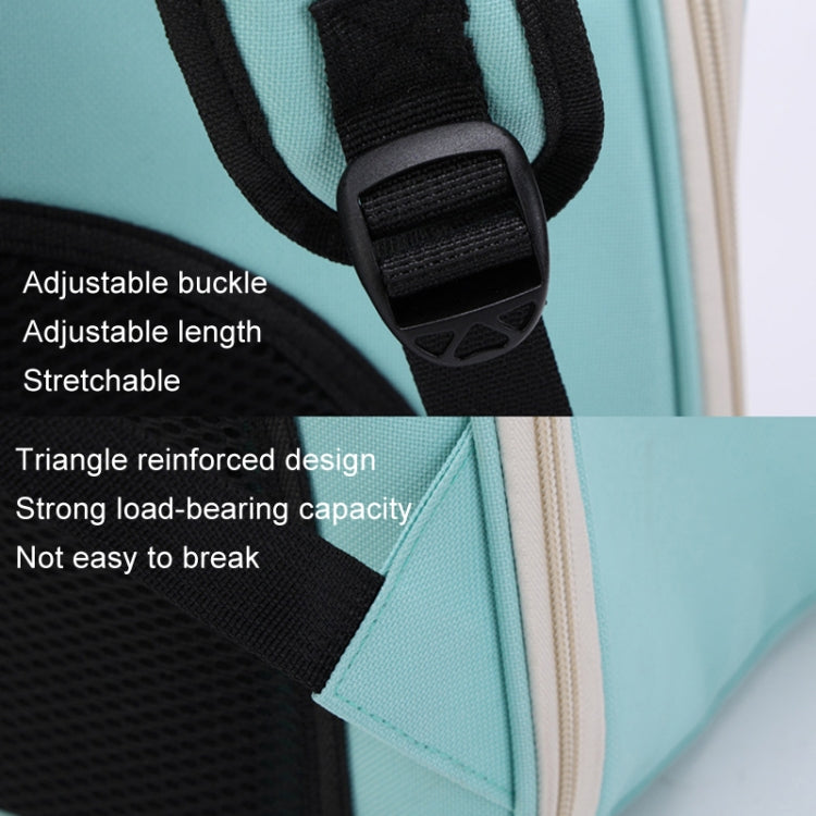 Breathable Cat Backpack Foldable Outdoor Portable Pet Bag(Model 2 Green)