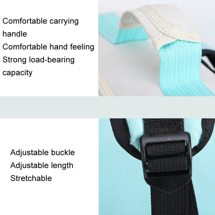 Breathable Square Cat Backpack Foldable Outdoor Portable Pet Bag(Model 4 Blue)