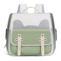 Outdoor Cat Backpack Large Capacity Breathable Pet Bag(Model 7 Green)