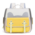Outdoor Cat Backpack Large Capacity Breathable Pet Bag(Model 7 Yellow)