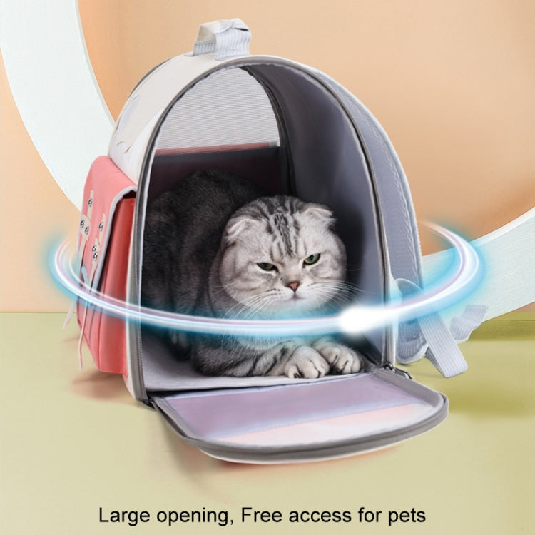 Outdoor Cat Backpack Large Capacity Breathable Pet Bag(Model 7 Yellow)