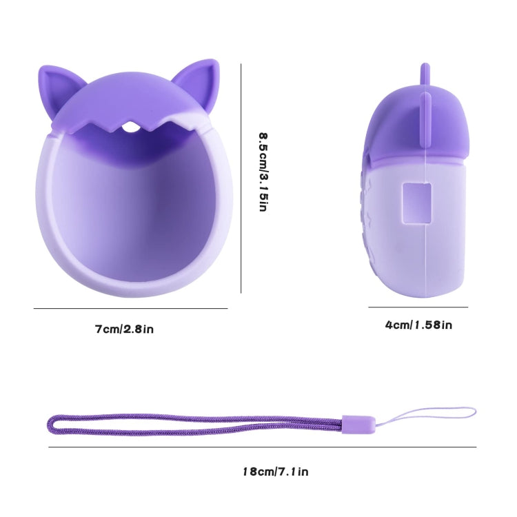 For Tamagotchi Pix Cartoon Electronic Pet Game Console Anti-Slip And Anti-Fall Silicone Protective Cover(Blue)