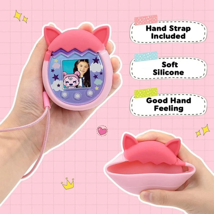 For Tamagotchi Pix Cartoon Electronic Pet Game Console Anti-Slip And Anti-Fall Silicone Protective Cover(Blue)