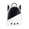 PU Pet Bag Cats And Dogs Outing Carrying Capsule Double Shoulder Backpacks(Model 1 Beige)