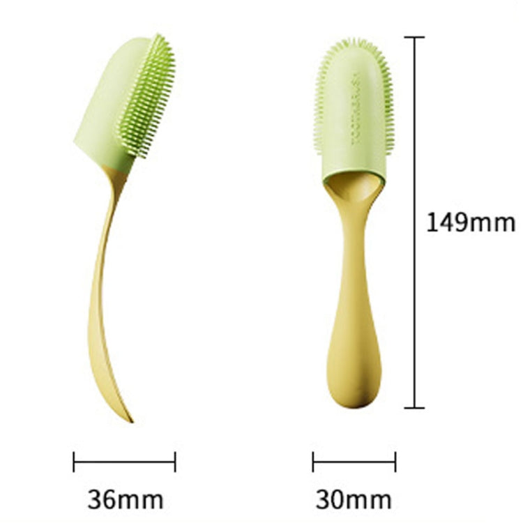 Pets Finger Toothbrush With Handle Dogs And Cats Oral Cleaning Tools(Pink)
