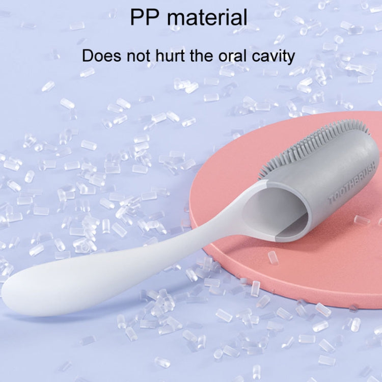 Pets Finger Toothbrush With Handle Dogs And Cats Oral Cleaning Tools(Pink)