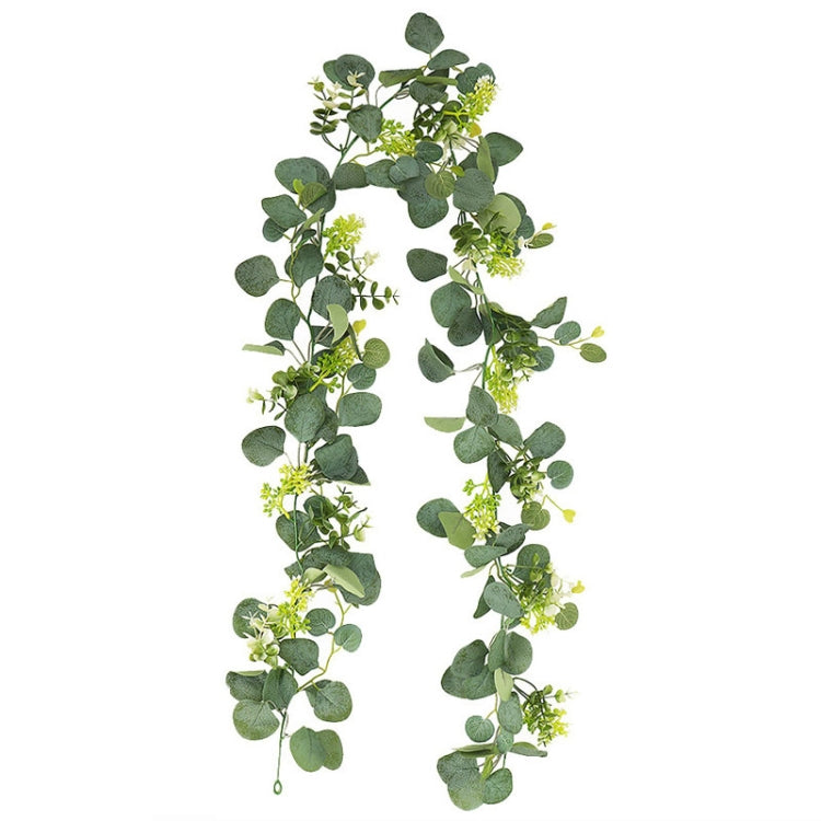 180cm Simulation Greenery Eucalyptus Ivy Leaf Rattan Hanging Fake Flower Decoration Rattan, Style: A Model