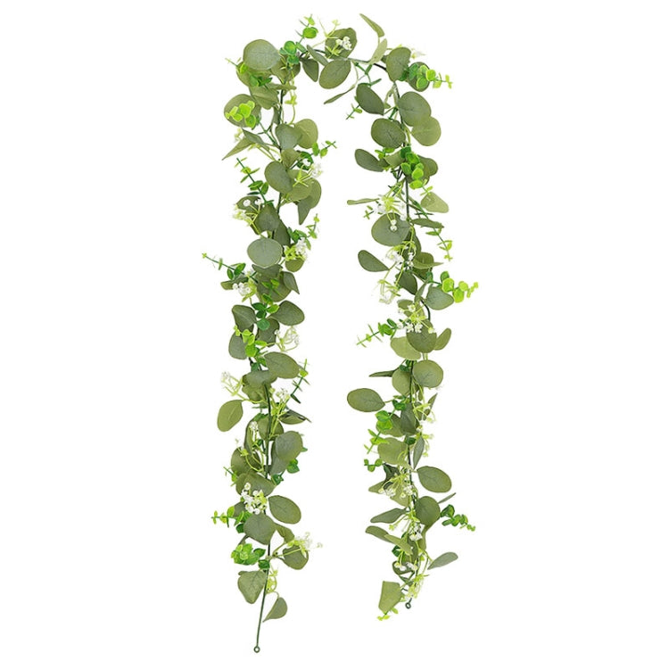 180cm Simulation Greenery Eucalyptus Ivy Leaf Rattan Hanging Fake Flower Decoration Rattan, Style: D Model