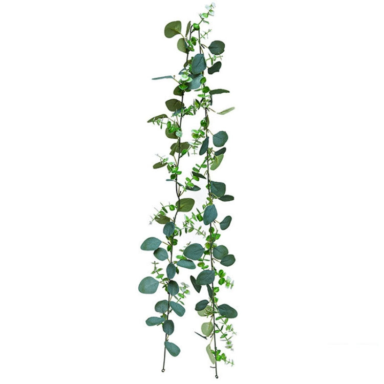 180cm Simulation Greenery Eucalyptus Ivy Leaf Rattan Hanging Fake Flower Decoration Rattan, Style: 60 Head B Model